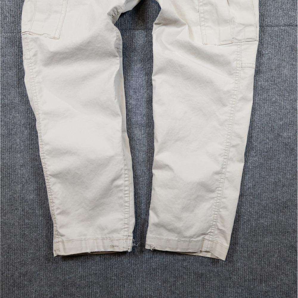 American Eagle Slim Lived-In Cargo Pants Mens 32x30 Tan Khaki Utility Trousers - Picture 3 of 15